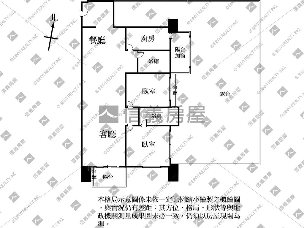 稀有敦美松仁大露臺房屋室內格局與周邊環境