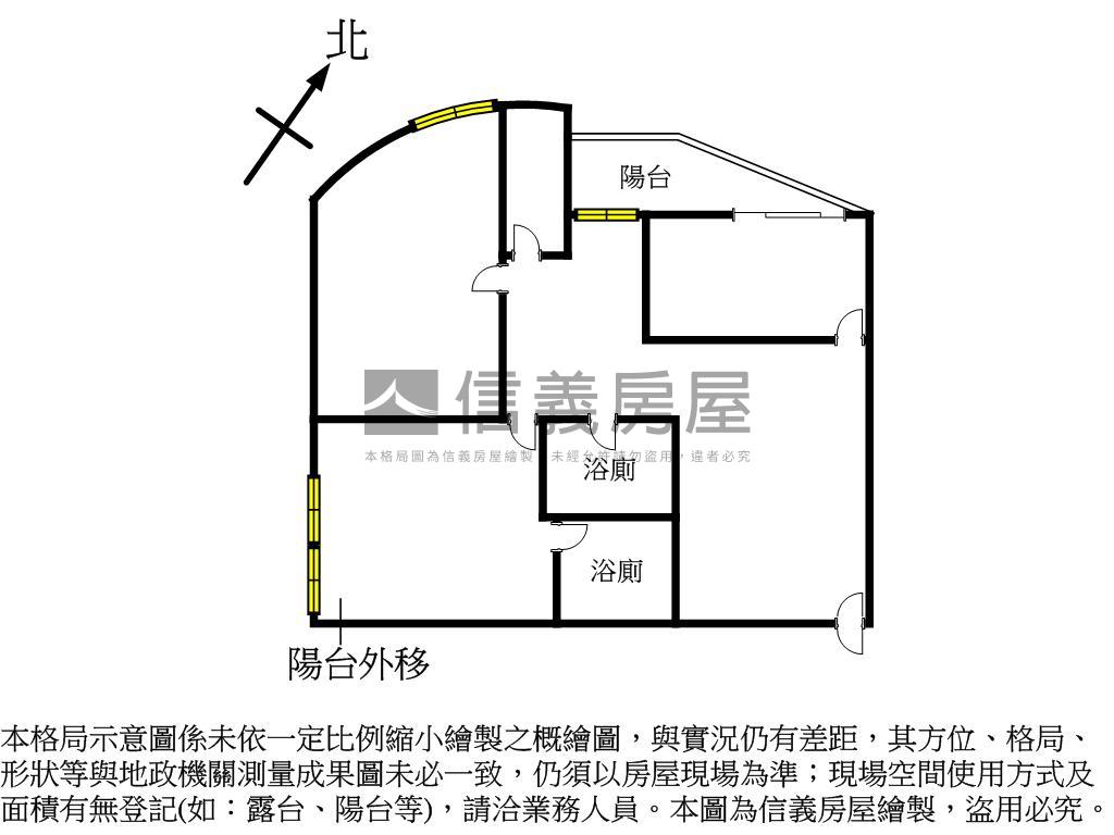 新裝潢★極美採光電梯三房房屋室內格局與周邊環境