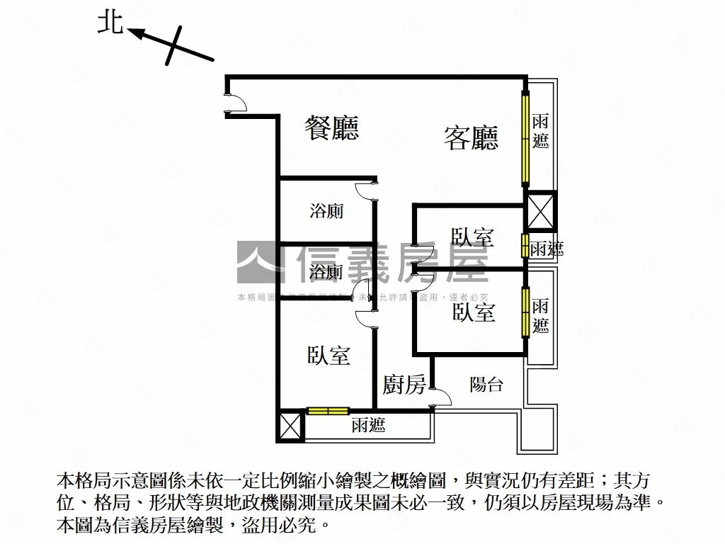 專任·希望城市三房房屋室內格局與周邊環境